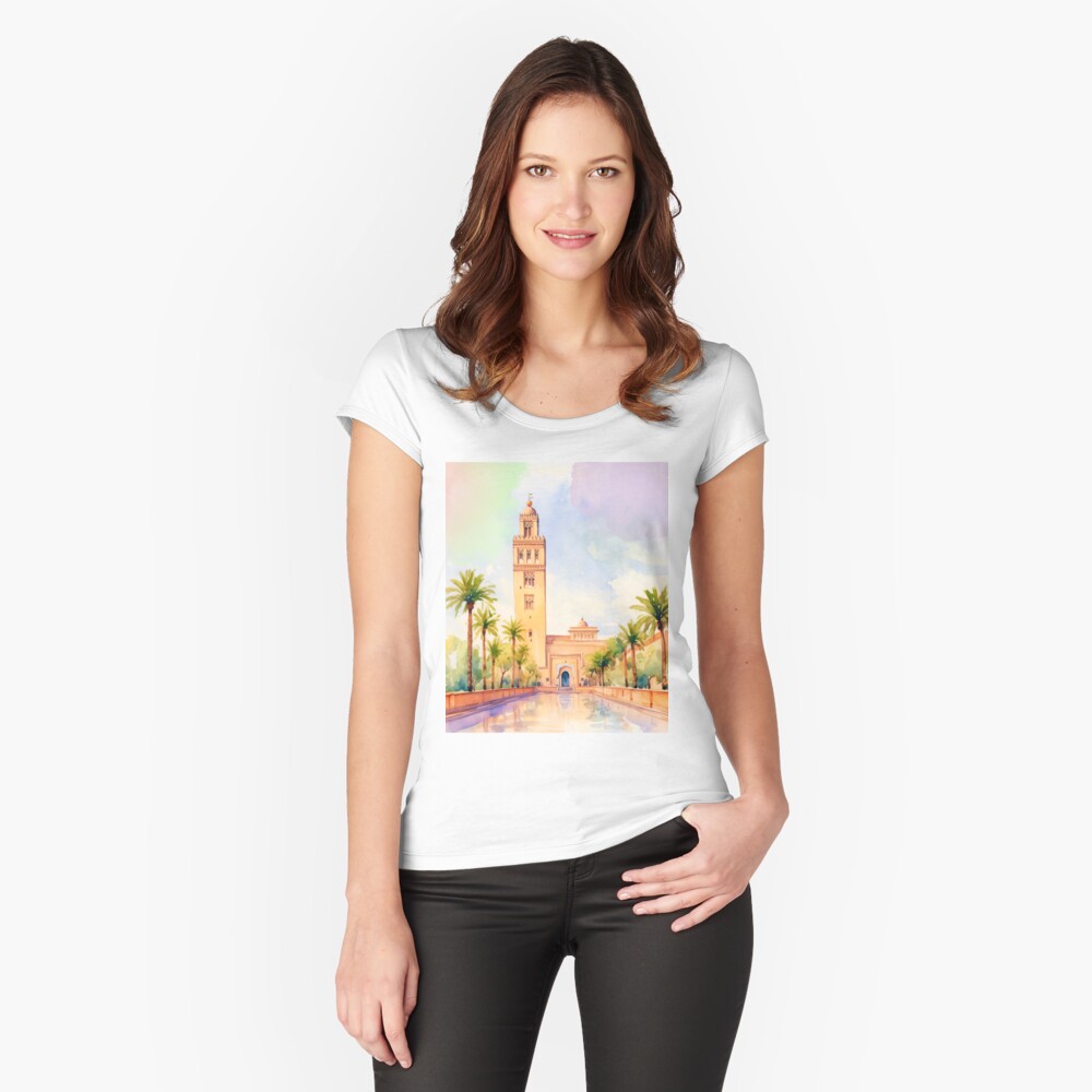 Item preview, Fitted Scoop T-Shirt designed and sold by jouvaygifts.