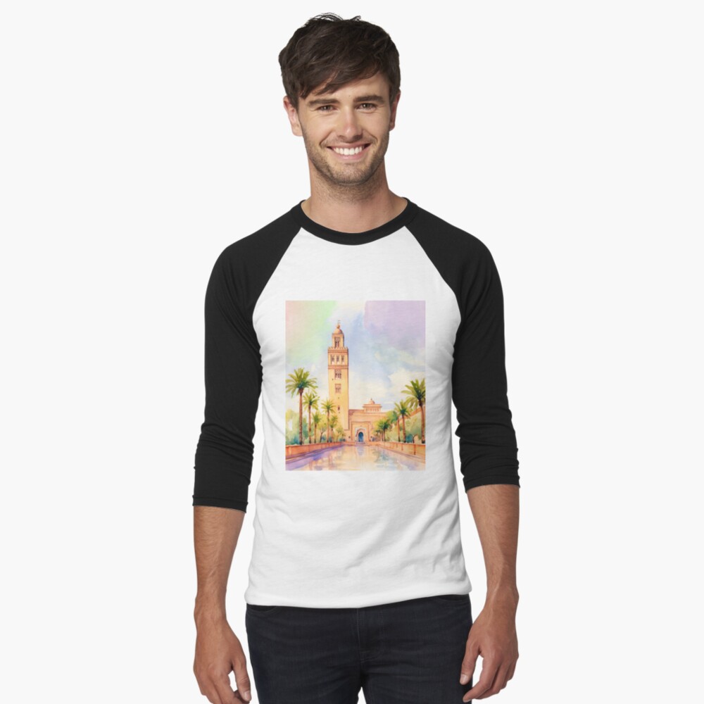 Item preview, Baseball ¾ Sleeve T-Shirt designed and sold by jouvaygifts.