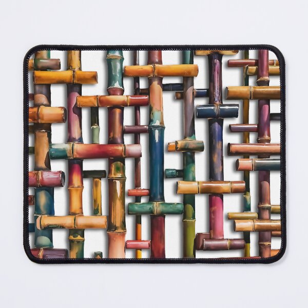 Item preview, Colorful Bamboo Lattice Pattern, Art Installation, Modern Design designed and sold by AutoPics.