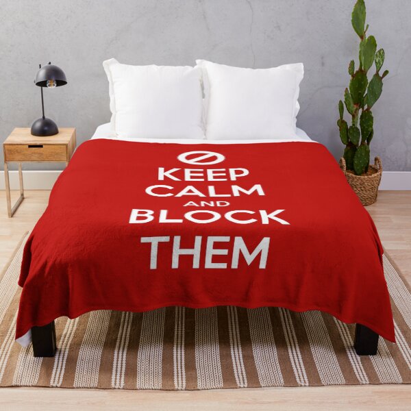 Item preview, Keep Calm and Block Them social media tech online online  designed and sold by w1ckerman.