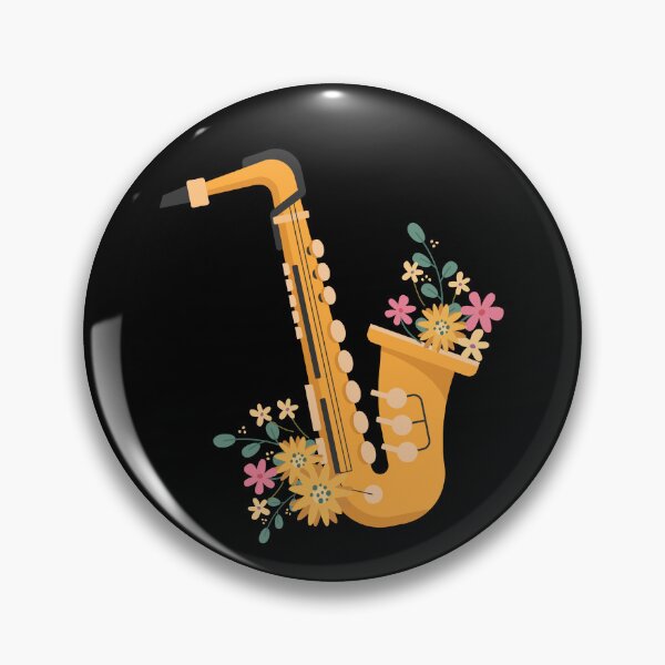 Item preview, Floral saxophone designed and sold by AnulaArt.