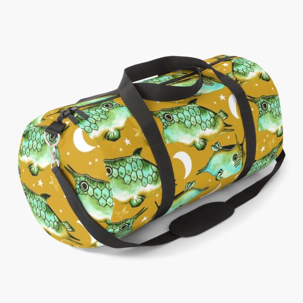 Item preview, Boxfish, Green on a yellow background designed and sold by Alex  Blud.