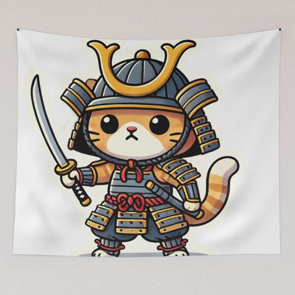 Item preview, Feline Samurai Hero designed and sold by NhongPorchi.