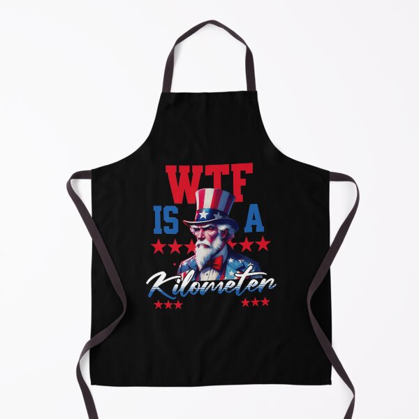 Item preview, WTF Is A Kilometer American Signature T-Shirt designed and sold by BlueGoldArt.