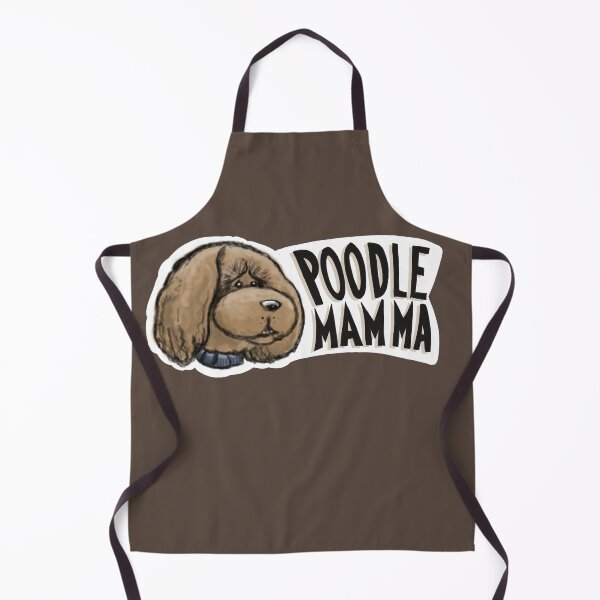 Item preview, Poodle Mamma Chocolate Brown Poodle Head Sticker designed and sold by CreateForDogs.