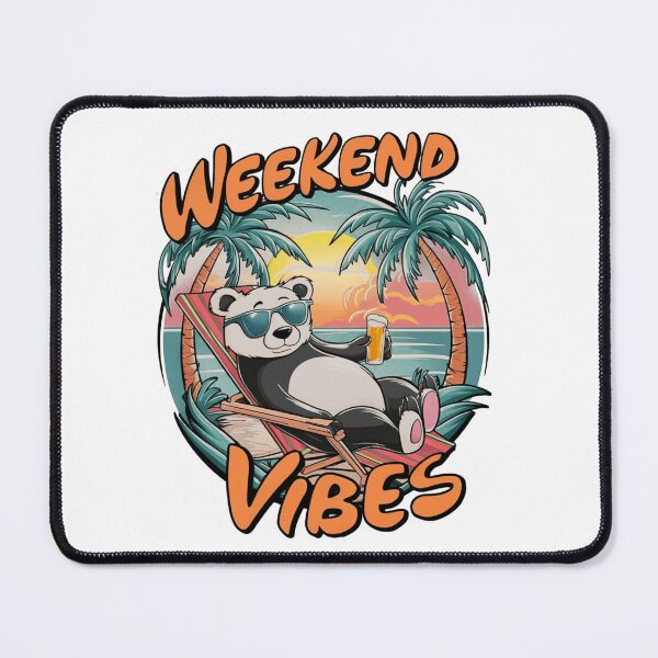 Item preview, Weekend Vibes Panda designed and sold by shirtsngoodies.