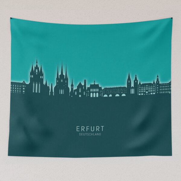 Item preview, Erfurt Germany Skyline designed and sold by ArtPrints.