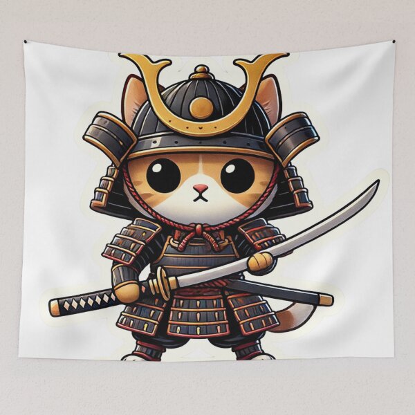 Item preview, Neko Samurai Champion designed and sold by NhongPorchi.