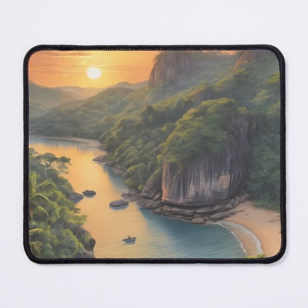 Item preview, Gal Oya National Park Sri Lanka, 1950 style poster - sunset designed and sold by Museum Of Non-Existing Art.