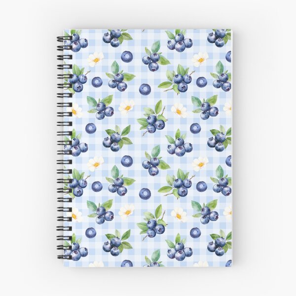 Item preview, Cottagecore Blueberries and Daisies | cottagecore aesthetic, villagecore, farmcore, countrycore, rustic, fruity, summer, orange, blueberries, daisies, gingham designed and sold by StudioWhimsey.
