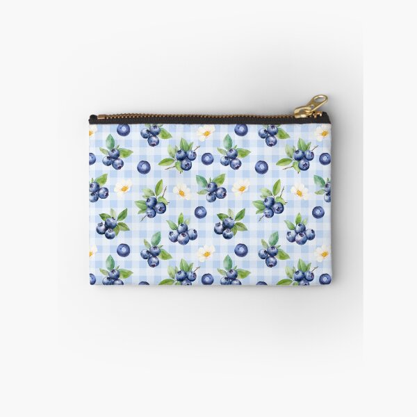Item preview, Cottagecore Blueberries and Daisies | cottagecore aesthetic, villagecore, farmcore, countrycore, rustic, fruity, summer, orange, blueberries, daisies, gingham designed and sold by StudioWhimsey.