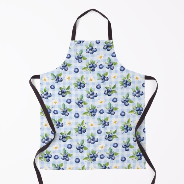 Item preview, Cottagecore Blueberries and Daisies | cottagecore aesthetic, villagecore, farmcore, countrycore, rustic, fruity, summer, orange, blueberries, daisies, gingham designed and sold by StudioWhimsey.