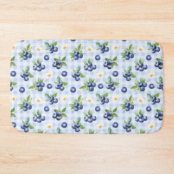 Item preview, Cottagecore Blueberries and Daisies | cottagecore aesthetic, villagecore, farmcore, countrycore, rustic, fruity, summer, orange, blueberries, daisies, gingham designed and sold by StudioWhimsey.