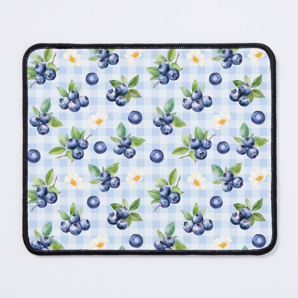 Item preview, Cottagecore Blueberries and Daisies | cottagecore aesthetic, villagecore, farmcore, countrycore, rustic, fruity, summer, orange, blueberries, daisies, gingham designed and sold by StudioWhimsey.