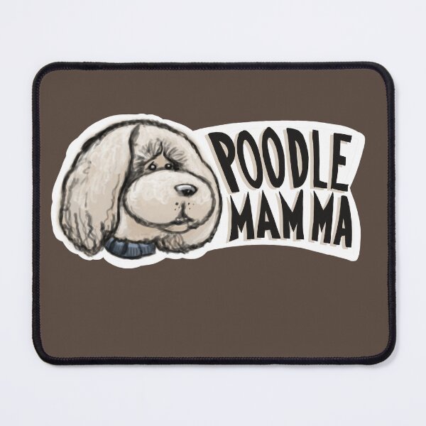 Item preview, Poodle Mamma Cream-Colored Poodle Head Sticker designed and sold by CreateForDogs.