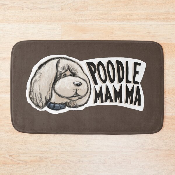 Item preview, Poodle Mamma Cream-Colored Poodle Head Sticker designed and sold by CreateForDogs.