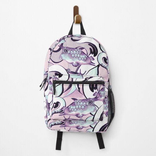Item preview, Boxfish, Violet-turquoise on a pink background designed and sold by Alex Blud.