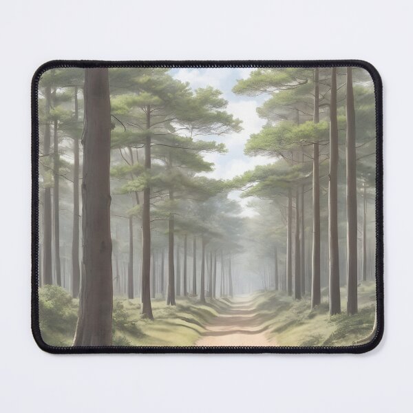 Item preview, Veluwe National Park The Netherlands, 1950 style poster - forest lane designed and sold by Museum Of Non-Existing Art.