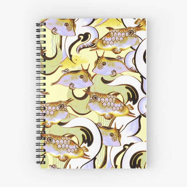 Item preview, Boxfish, Violet-yellow on a yellow background designed and sold by Alex  Blud.