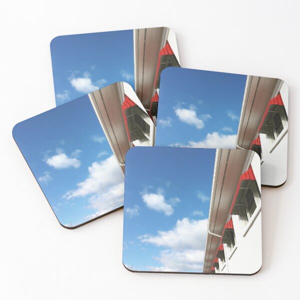 Item preview, blue skies and red awnings designed and sold by TeresaYoung9.