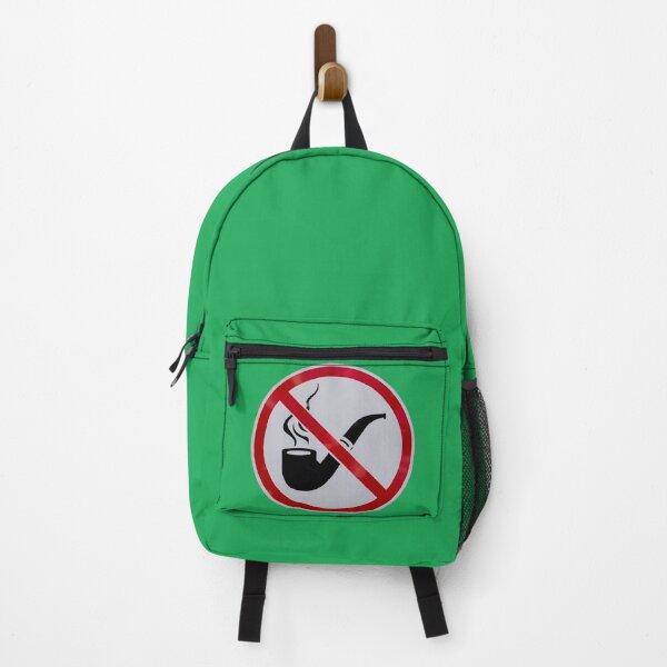 Item preview, No Smoking Forbidden to Smoke Original Sign with a Pipe designed and sold by Nabucodonoshop.