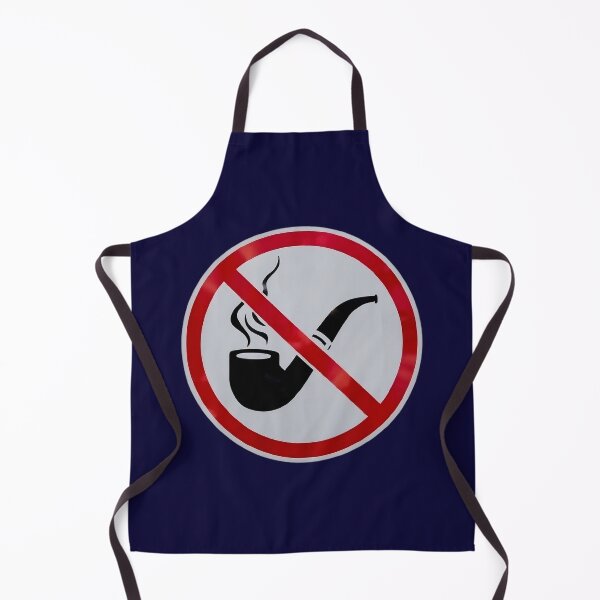 Item preview, No Smoking Forbidden to Smoke Original Sign with a Pipe designed and sold by Nabucodonoshop.
