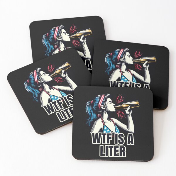 Item preview, WTF Is A Liter American Signature T-Shirt designed and sold by BlueGoldArt.