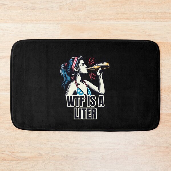 Item preview, WTF Is A Liter American Signature T-Shirt designed and sold by BlueGoldArt.