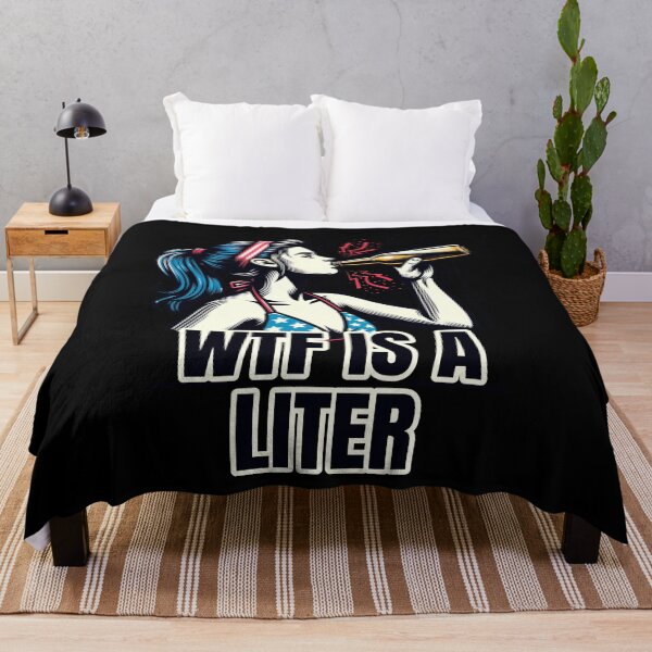 Item preview, WTF Is A Liter American Signature T-Shirt designed and sold by BlueGoldArt.