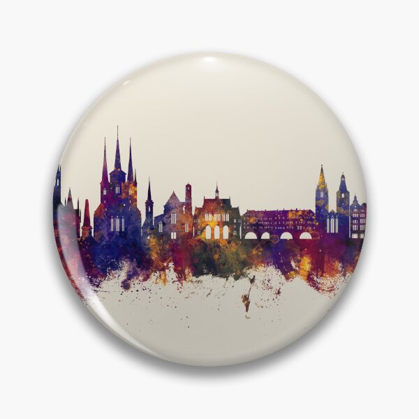 Item preview, Erfurt Germany Skyline designed and sold by ArtPrints.