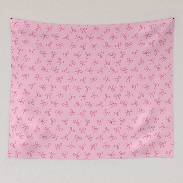 Item preview, pattern with pink bows designed and sold by burbura.