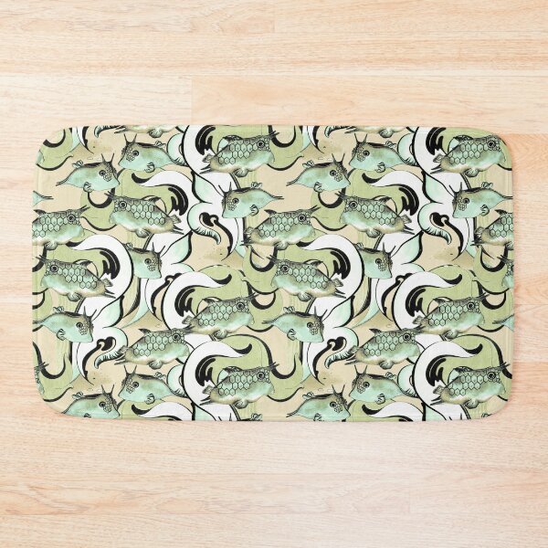Item preview, Boxfish, Yellow-green on a yellow background designed and sold by Alex  Blud.