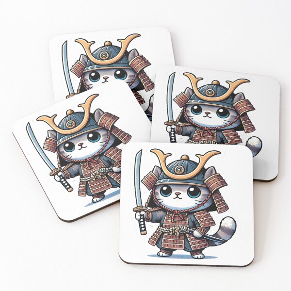 Item preview, Brave Samurai Kitty designed and sold by NhongPorchi.