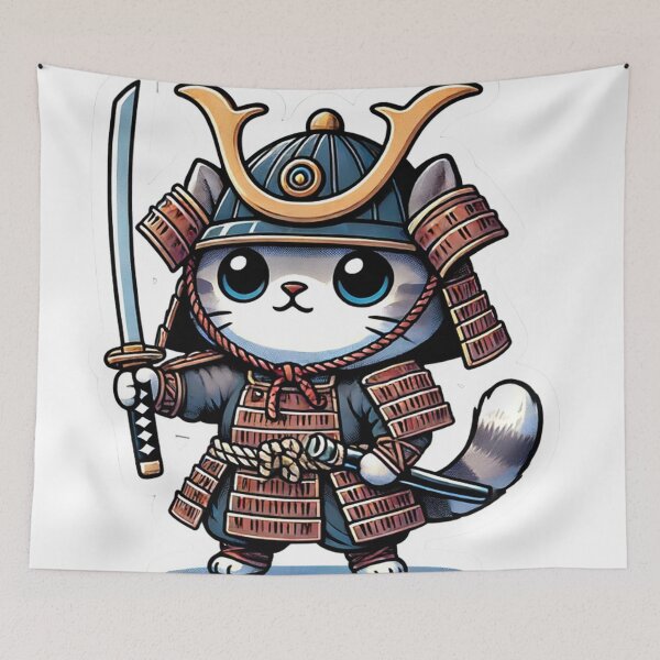 Item preview, Brave Samurai Kitty designed and sold by NhongPorchi.