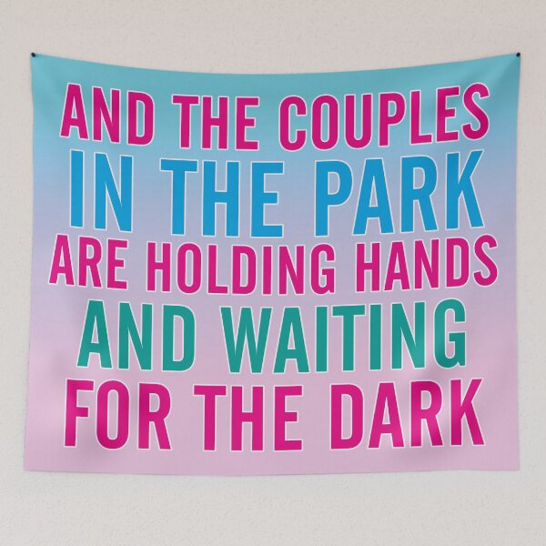 Item preview, And the couples in the park are holding hands, lyrics designed and sold by Mauswohn.