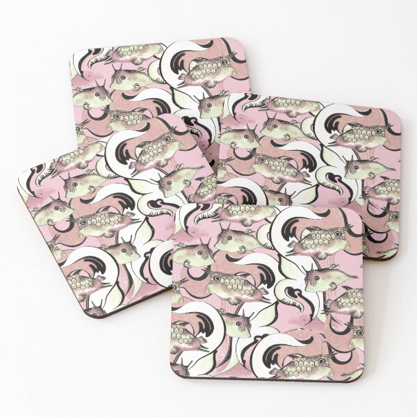 Item preview, Boxfish, Pink-green on a pink background designed and sold by Alex  Blud.