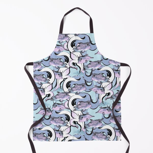 Item preview, Boxfish, Lilac-blue on a blue background designed and sold by Alex Blud.