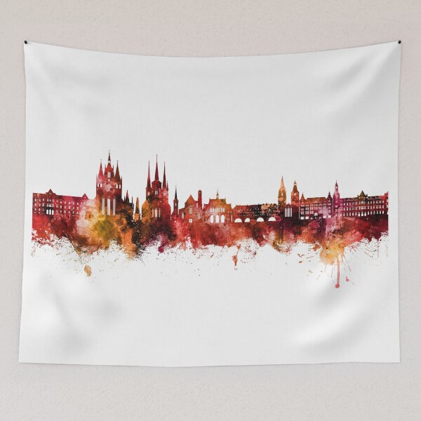 Item preview, Erfurt Germany Skyline designed and sold by ArtPrints.