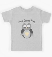 Adorable Little Yellow Owl | Hoo Loves You Kids Tee