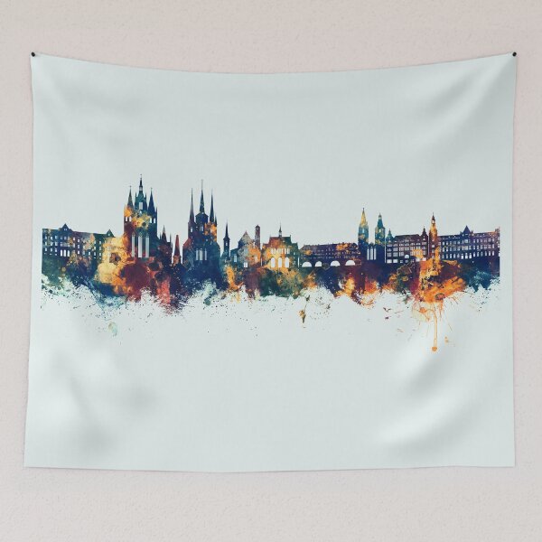Item preview, Erfurt Germany Skyline designed and sold by ArtPrints.