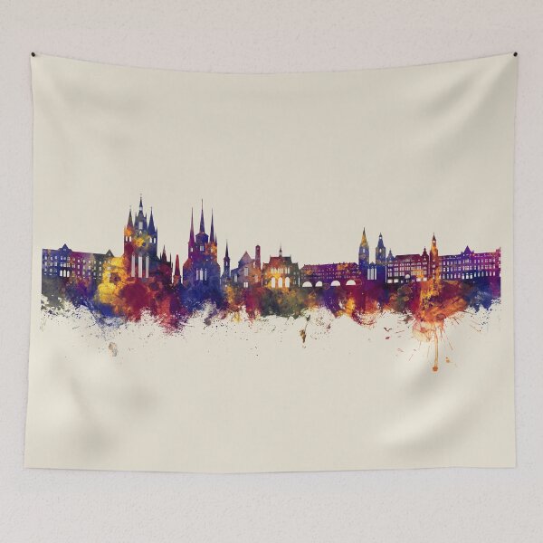 Item preview, Erfurt Germany Skyline designed and sold by ArtPrints.
