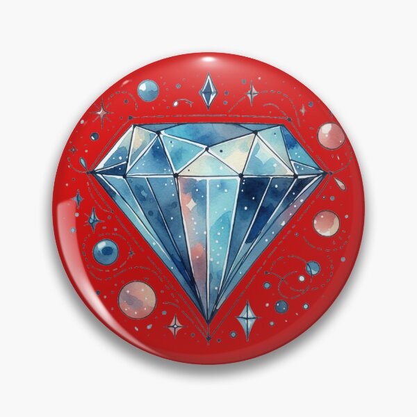 Item preview, Shining Blue Diamond Art Sketch ,  designed and sold by PaintMeWorld.
