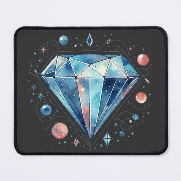 Item preview, Shining Blue Diamond Art Sketch ,  designed and sold by PaintMeWorld.