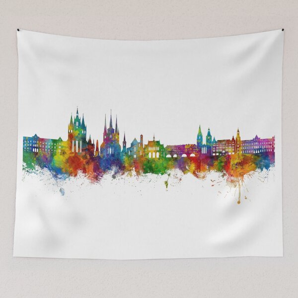 Item preview, Erfurt Germany Skyline designed and sold by ArtPrints.