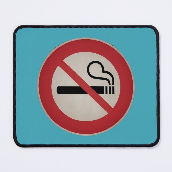 Item preview, No Smoking Forbidden to Smoke Sign with Crossed out Cigarete designed and sold by Nabucodonoshop.