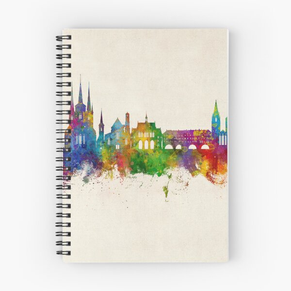 Item preview, Erfurt Germany Skyline designed and sold by ArtPrints.