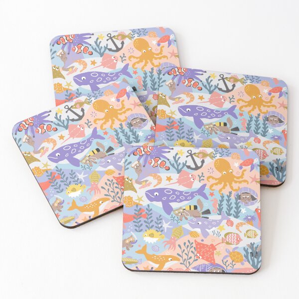 Item preview, Underwater cats playing hide and seek designed and sold by Muxune.