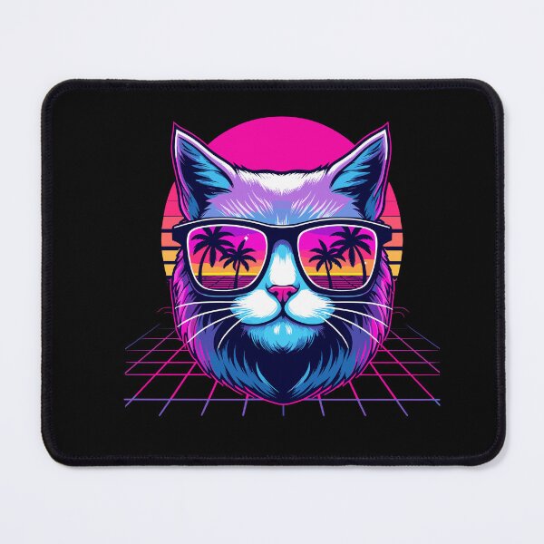 Item preview, Vaporwave Cat Wearing Sunglasses Day Aesthetic Animal Pet designed and sold by Dressed For  Duty.