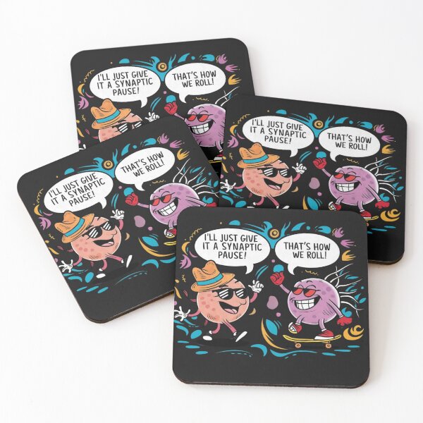 Item preview, Neuroscience puns neuron and a synapse conversation designed and sold by Angie-Atelier.