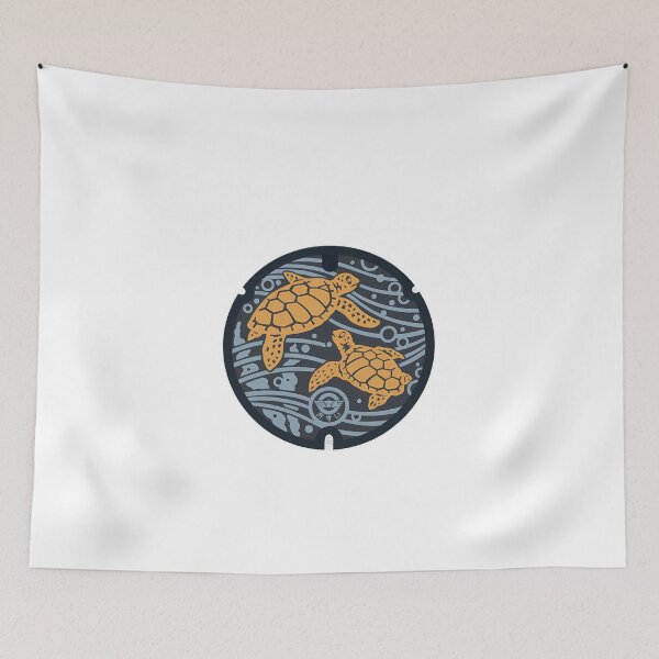 Item preview, Minabe Town Manhole Cover Art designed and sold by krehlizeten.